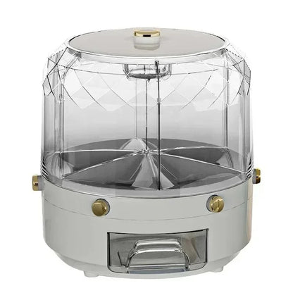 Rotating Sealed Rice & Cereal Dispenser – Moisture-Proof Kitchen Storage Container
