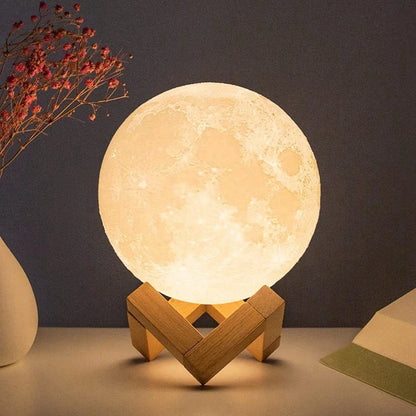 D5 Moon Lamp 8cm – LED Night Light with Stand