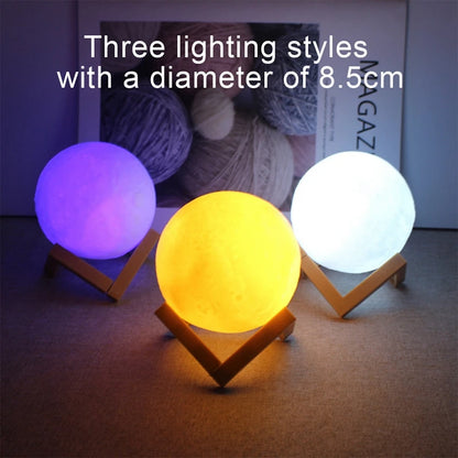 D5 Moon Lamp 8cm – LED Night Light with Stand