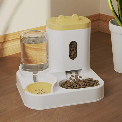 2-in-1 Automatic Pet Feeder and Water Dispenser – Integrated and Compact Design for Cats and Dogs