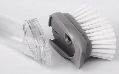 Refillable Kitchen Cleaning Brush with Long Handle