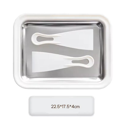 Rolled Ice Cream Maker Pan with 2 Scrapers
